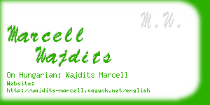 marcell wajdits business card